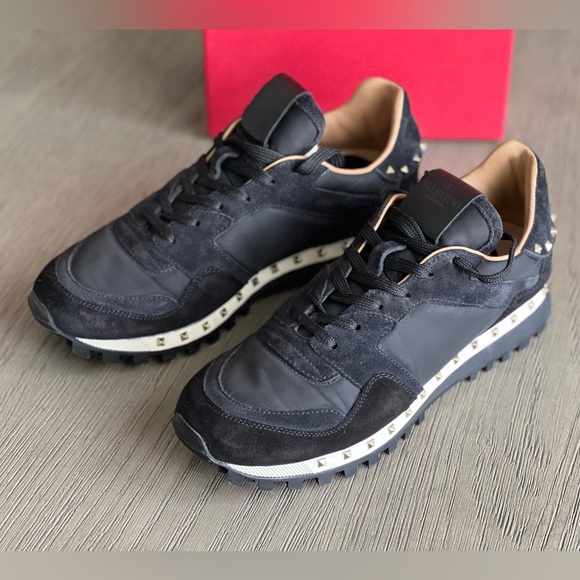 VALENTINO STUDDED SNEAKERS SHOES - Picture 4 of 7